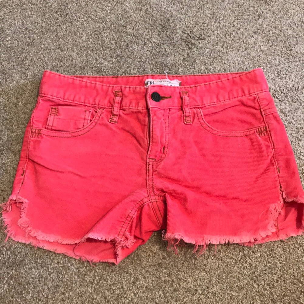 Free People corduroy shorts